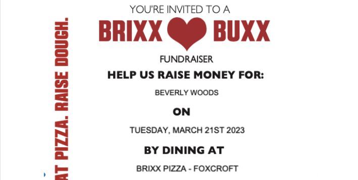 Brixx Pizza Dining Out Fundraiser 3/21/23 