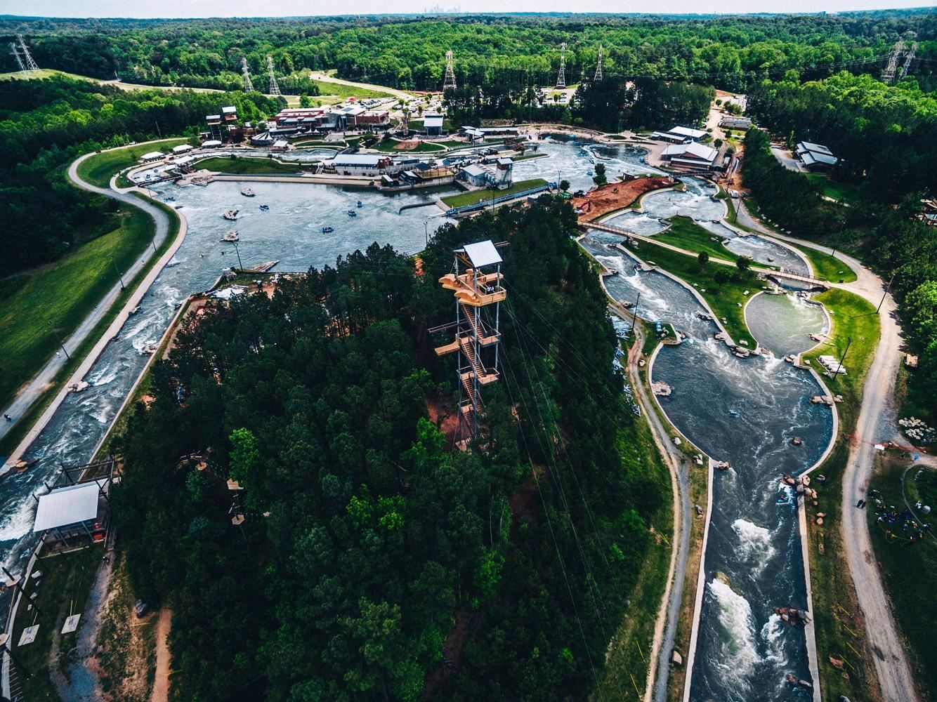 U.S. National Whitewater Center ariel view