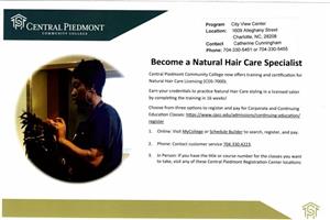  CPCC Hair Care Flyer