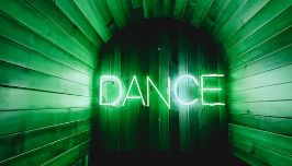  Neon sign that says Dance