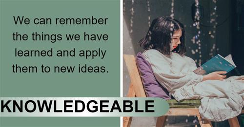 Knowledgeable- Learner Profile Attribute Knowledgeable- Learner Profile Attribute