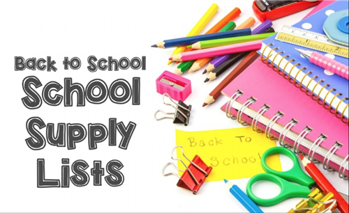 School Supply Lists 