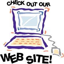 "Check out our Website" with a drawing of a computer