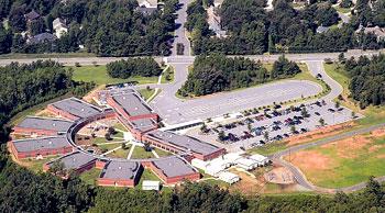 aerial view of campus