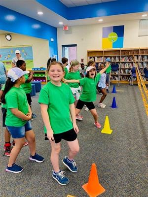 Field Day picture of students