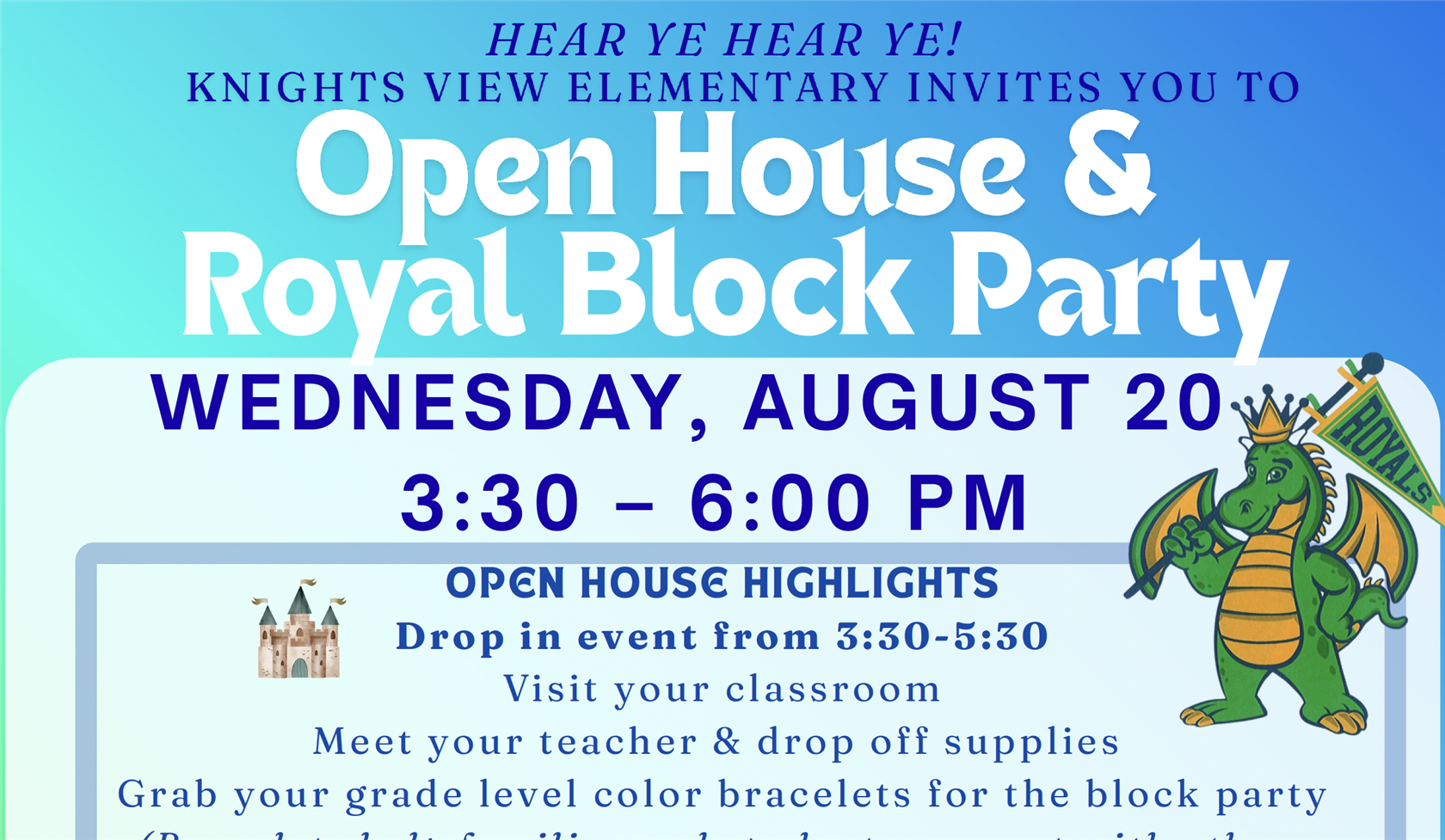 Open House and Royal Block Party 