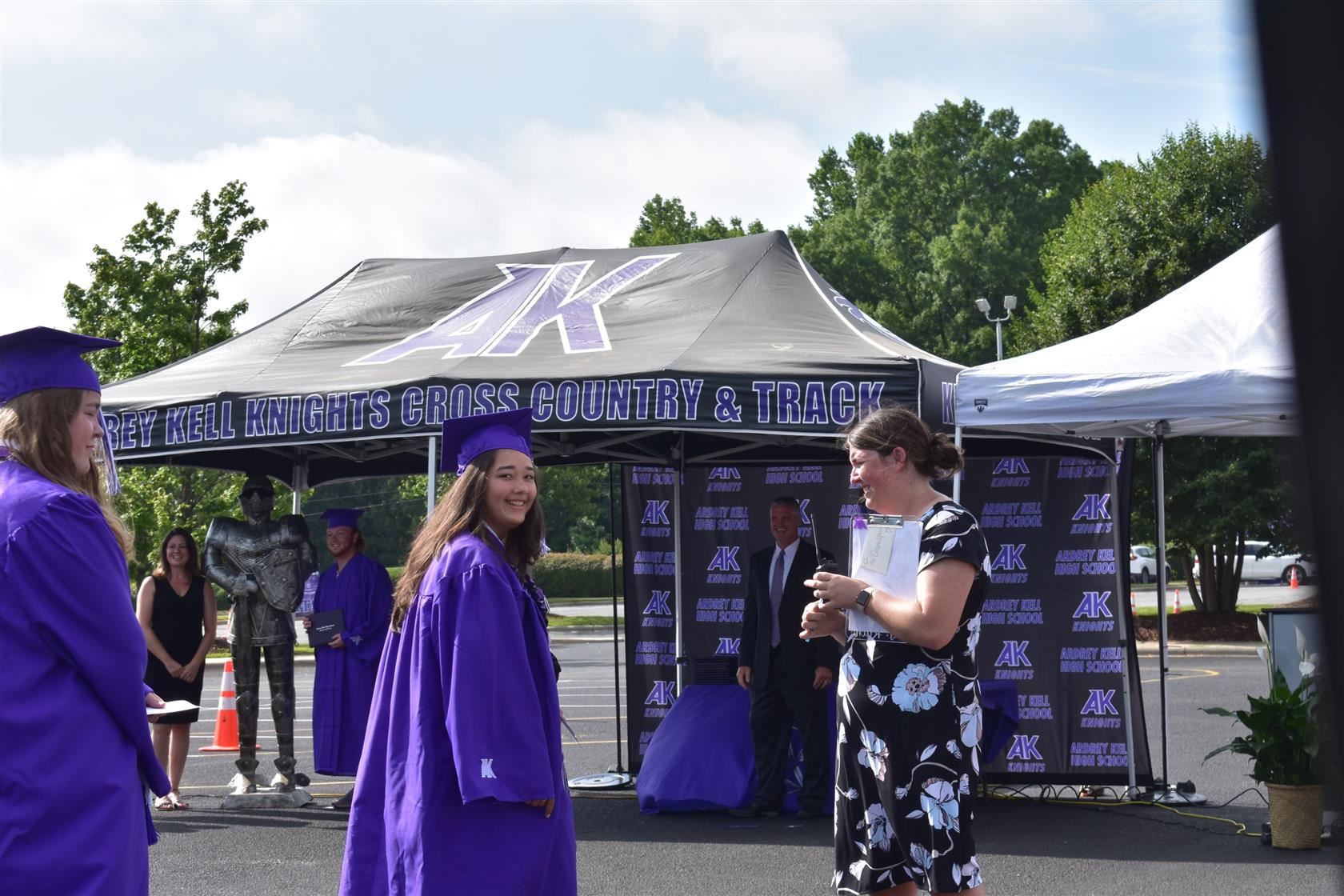 Melissa Castaneda at her graduation at Ardrey Kell High School in 2020