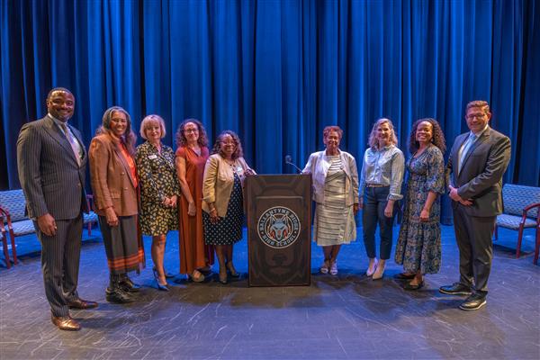 Board, superintendent, principal at Ballantyne Ridge
