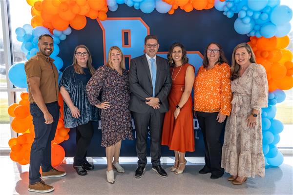 Ballantyne Ridge Principal Miliote and staff