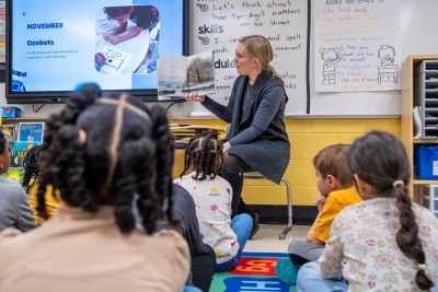 Students learn at Dorothy J. Vaughan