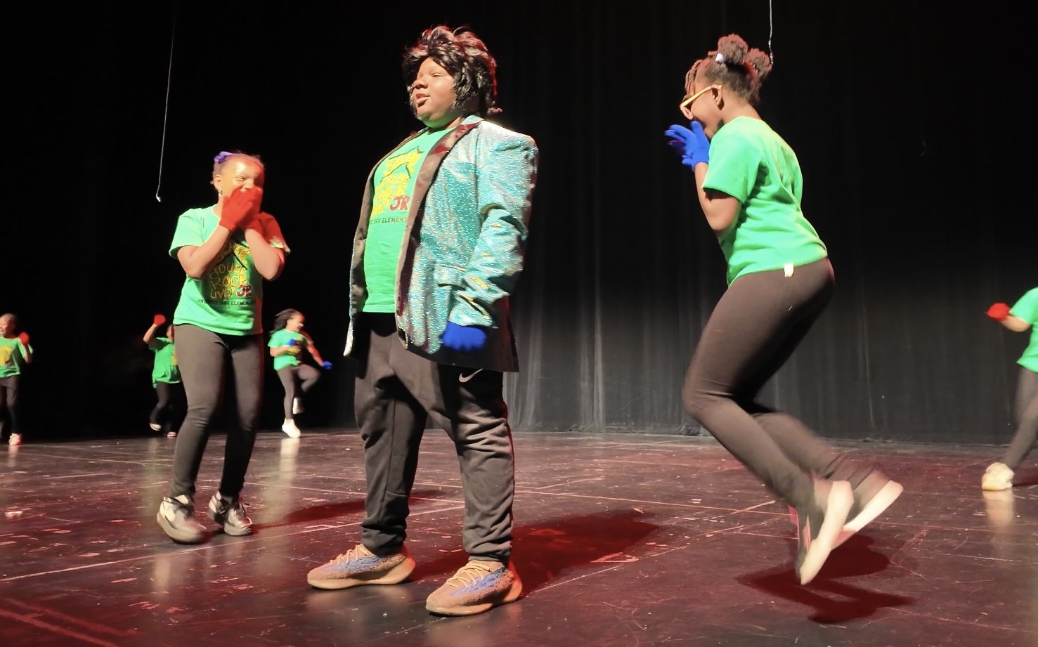  Students performing on stage