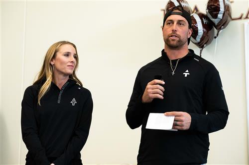 Caitlin and Adam Thielen