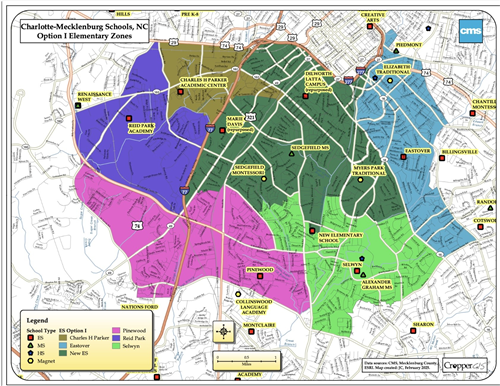 Elementary Zone Map