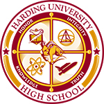 Harding University High School crest logo